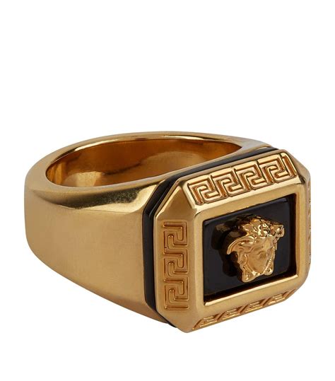 mens versace medusa ring|18k Versace ring.